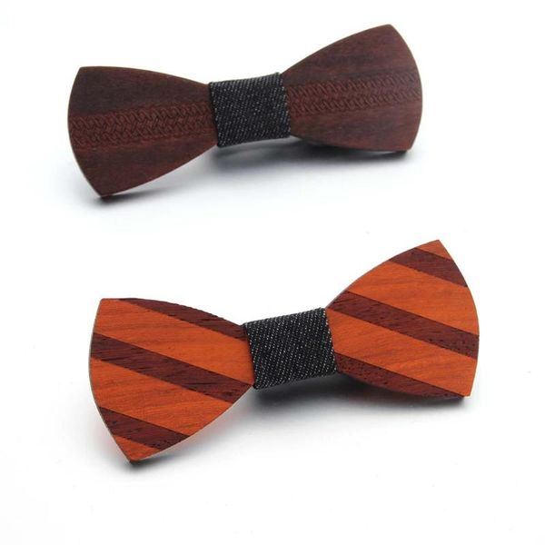 

neck ties brand fashion wood bow tie mens wooden party business butterfly cravat for men women shirts bowtie, Blue;purple