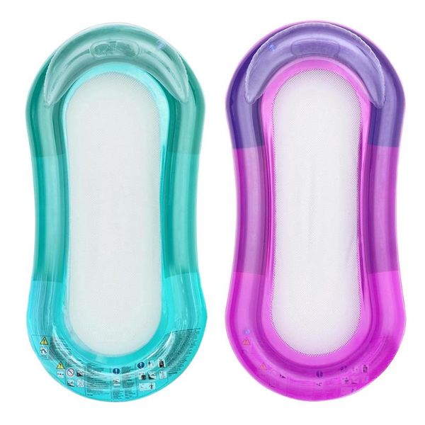 

inflatable floats & tubes water hammock floating bed chair air mattress swimming pool beach sleeping cushion mesh for children adults