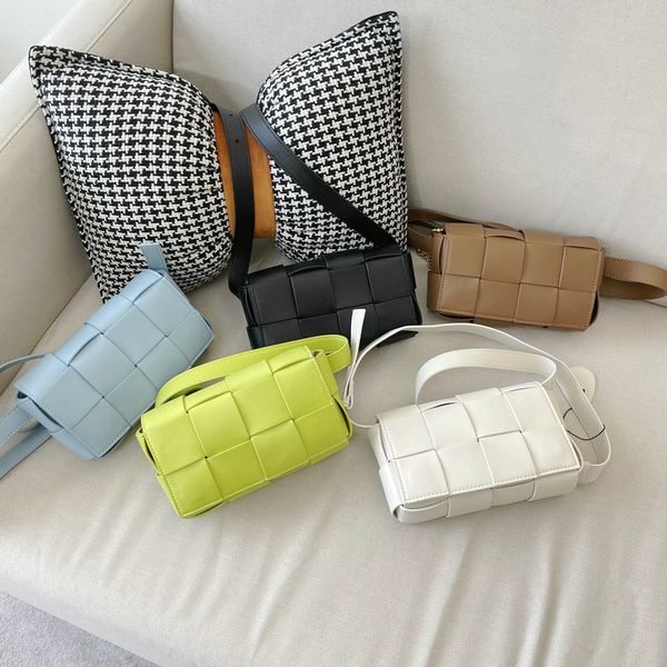 

factory lor pillow weaving fashion in style chest bag women's cette waist single shoulder slant across real leather luxuryss designerss