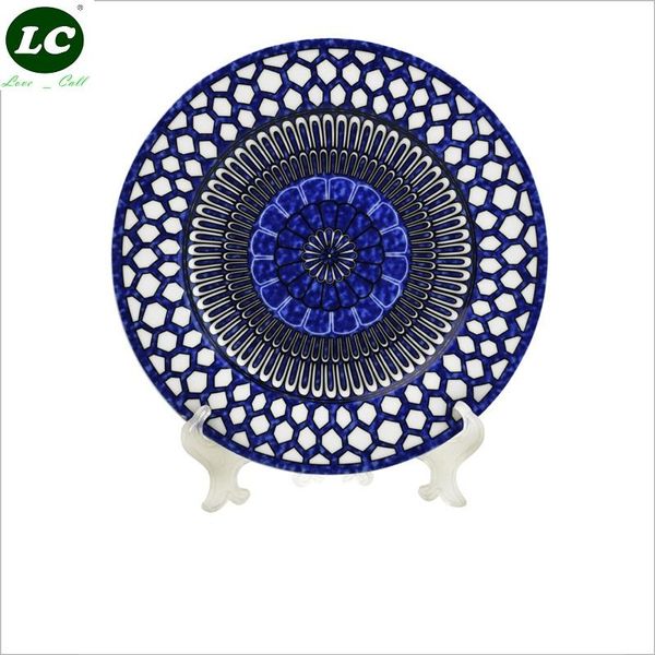 

dinnerware sets dinner plates flatware high-end set blue nice ceramic dishes christmas gift