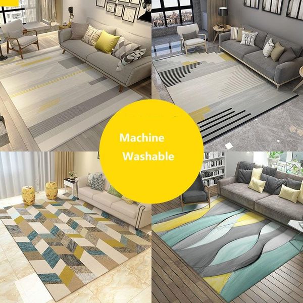

carpets modern geometric thick carpet door floor mats anti-slip living room rugs kitchen for