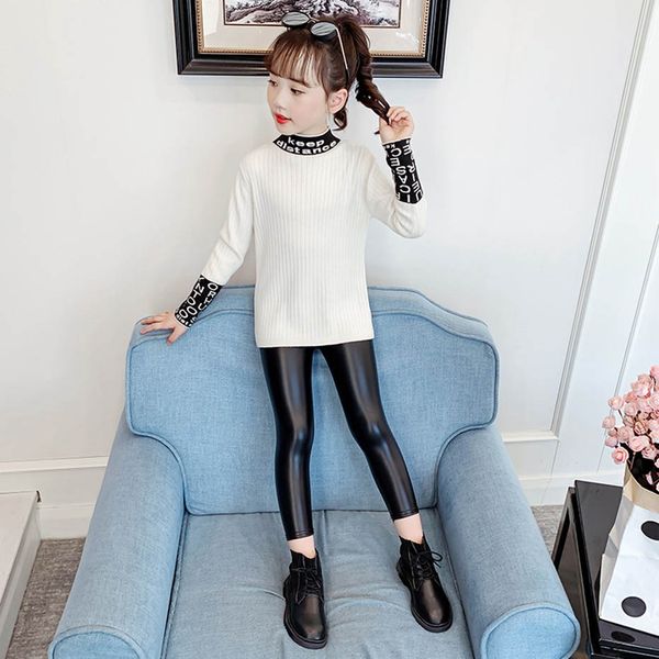 

3-14yrschildrensautumnwinterknittingpulloversweaterpatchworkgirlcardigankidsletterclothesgirlcasualknitsweater, Blue;gray