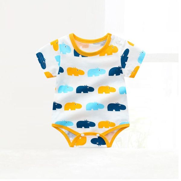 

jumpsuits zwf1091 baby boy girl rompers cotton soft born short sleeve summer jumpsuit lovely cartoon outfit clothes, Blue