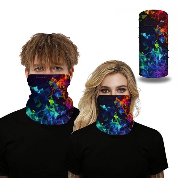 

bike fishing sport ski 3d seamless headwear galaxy neck bandanas windproof magic scarf cycling hiking mask gaiter 2021 caps & masks, Black