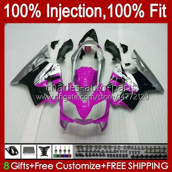 Carene OEM adatte al 100% per HONDA CBR 600F4 Silver Rose 600FS 600 F4 FS CC 99-00 Corpo 54No.237 600CC CBR600 F4 CBR600F4 99 00 CBR600FS 1999 2000 Carrozzeria per stampi ad iniezione