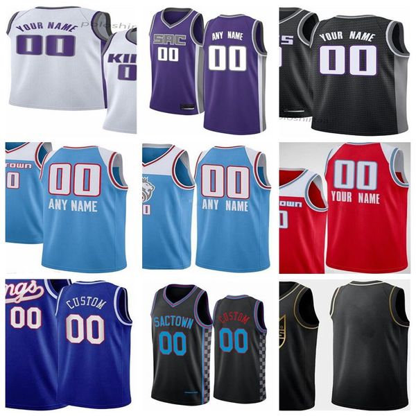

custom deaaron 5 fox buddy tyrese 0 haliburton marvin 35 bagley iii chris 4 webber 55 williams 50 swanigan men kids basketball jerseys, Black;red