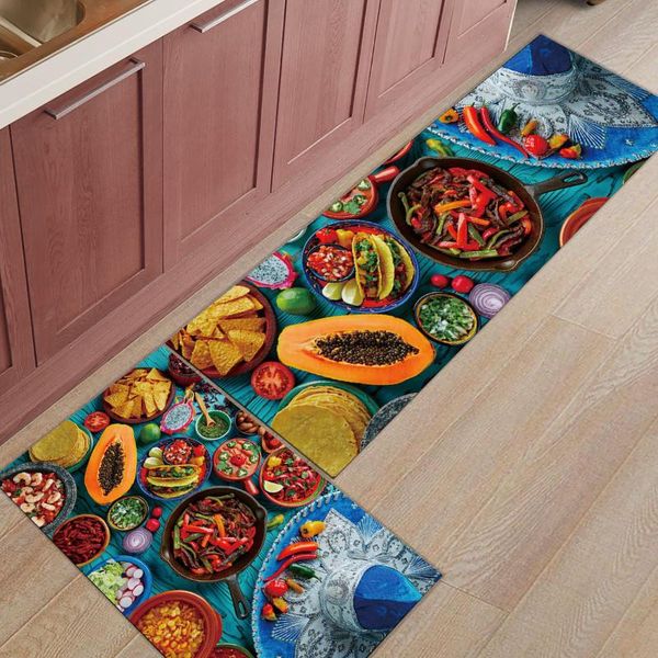 

carpets vegetable and fruit kitchen rug home decoration floor mat in the room anti-slip bathroom carpet door mats outdoor