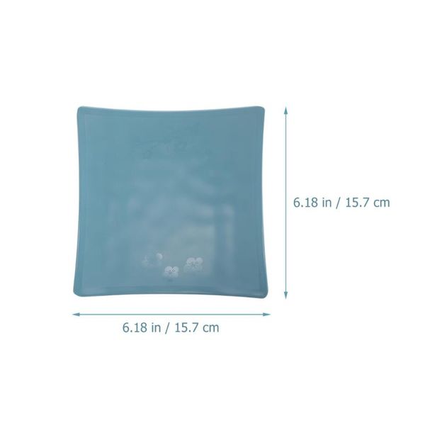 

dishes & plates 1pc creative household plate dessert container for home (sky-blue)