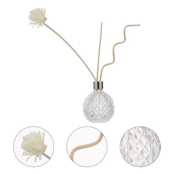 

storage bottles & jars 1 set aroma reed diffuser essential glass bottle with rattan sticks