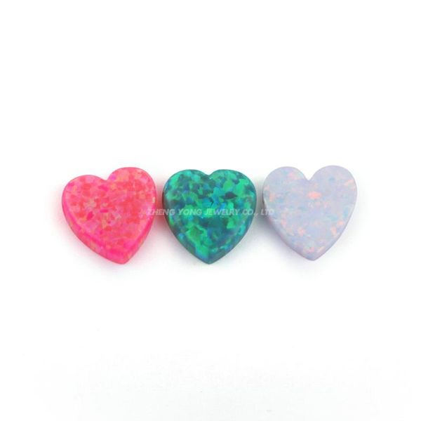 

other 20pcs 10*10mm heart opal for decoration making shape op11/op43 charm