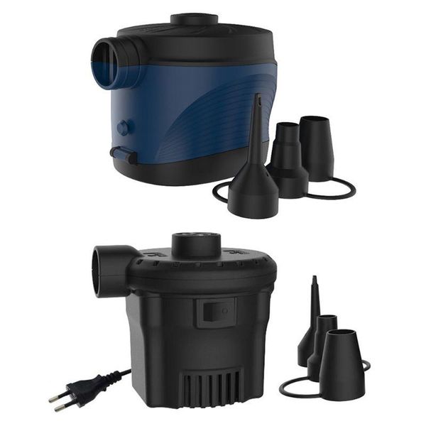 

life vest & buoy portable 4d dry battery outdoor electric fast charging air pump with three replaceable nozzles for inflatable pool