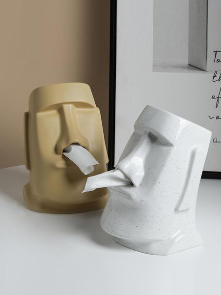 

tissue boxes & napkins pumping box holder house ceramics modern nordic simple boite de mouchoir bedroom storage organization ei50tb