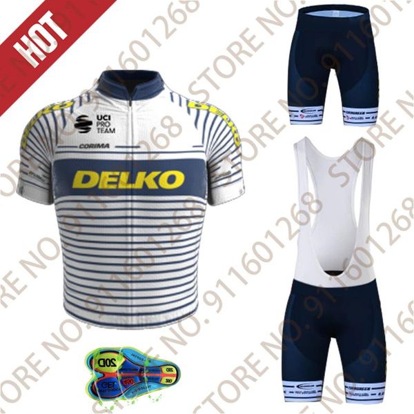 

team delko cycling jersey set summer mens pro clothing bicycle wear mtb uniform bib shorts bike sport mmaillot culotte racing sets, Black;blue