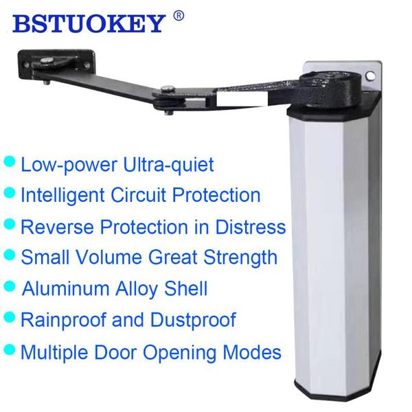 

fingerprint access control waterproof side-mounted automatic door opener electric 90 degree side-hinging community system