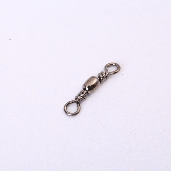 

fishing accessories 100pcs barrel swivel rolling solid rings pin connector snap