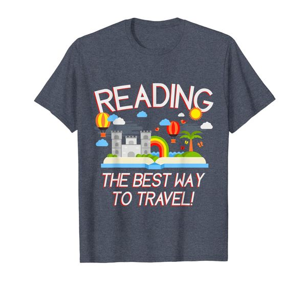 

Books Shirt - Reading The Best Way To Travel!, Mainly pictures