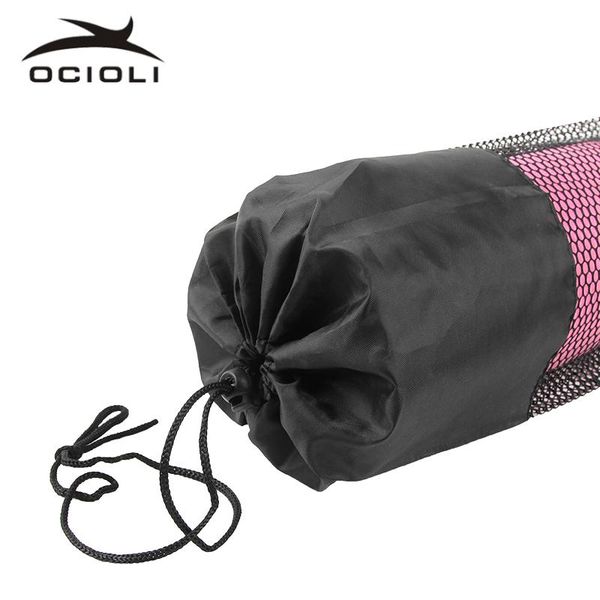 

yoga mats black backpack mat bag waterproof nylon pilates carrier mesh adjustable strap sport tool convenience