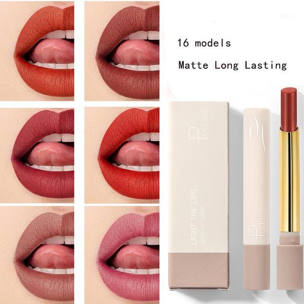 

creative small smoke tube lipstick matte long lasting waterproof stick naked red lips makeup1