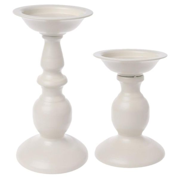 

white metal candlestick candle holder stand wedding party table decoration gifts holders