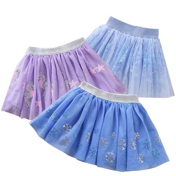 

baby girl clothes embroidery ball gown pettiskirt birthday party kawaii skirts christmas tutu kids princess girls skirt 210417, Blue