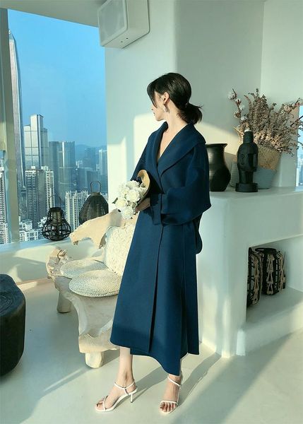 

women's wool & blends zk1744 fashion women coats jackets 2021 runway luxury european design party style clothing, Black
