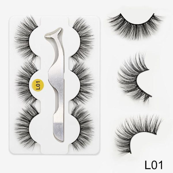 

pair 100% handmade false eyelash 3d strip mink lashes thick fake faux eyelashes makeup beauty eyelashes1