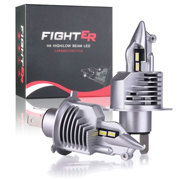 

9003 hb2 headlight bulbs 12v 24v 80w 16000lm diode lamps led h4 for cars high dipped beam auto grade chips
