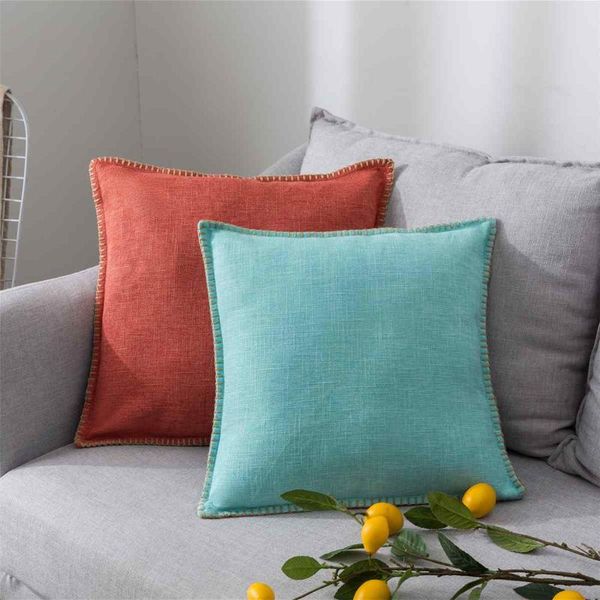

cushion/decorative pillow linen throw cover seat sofa car chair waist cushion case home bedroom decoration pillowcases accessories 45x45cm