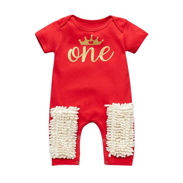 

0-24m born infant baby girls boys crawling letter mop onesie romper jumpsuit spring autumn girl clothes jumpsuits, Blue