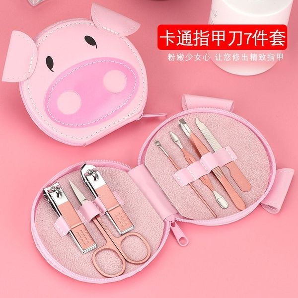 

scoop girl's ear portable mini cute cartoon nail clipper set manicure tool