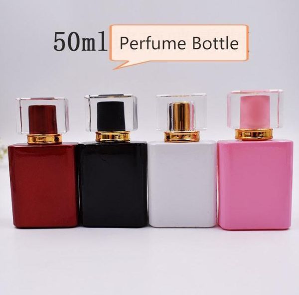 

storage bottles & jars 50ml glass perfume bottle spray empty fragrance packaging sample refillable fast sn880