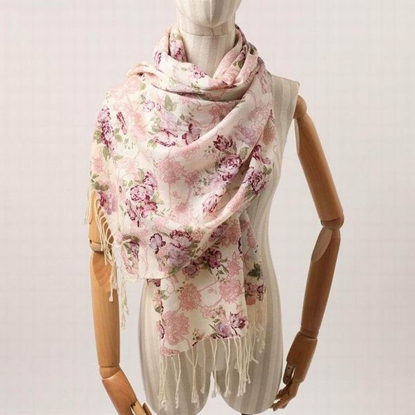 

scarves bogeda winter warm 100% wool scarf women fashion print shawl lady girl's gift, Blue;gray