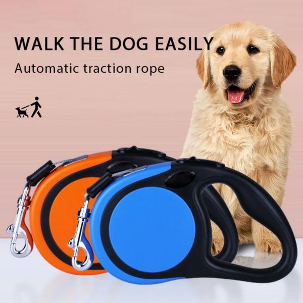

dog collars & leashes pet leash automatic retractable nylon cat lead extension puppy walking running accessories