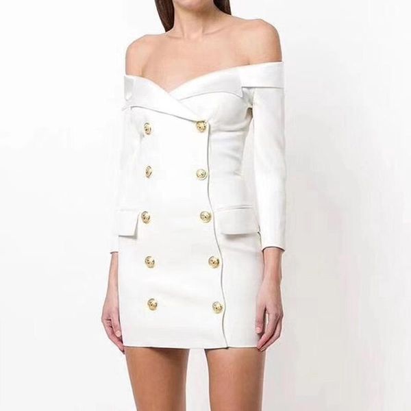 

casual dresses fashion off shoulder women dress black white long sleeve bodycon mini celebrity evening party vestidos, Black;gray