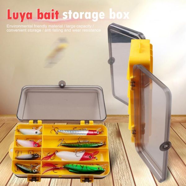 

fishing accessories portable double side lure box artificial bait hook case organizer tackle tool equipment