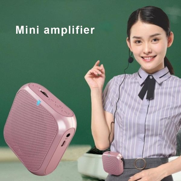 

rolton k400 portable audio speaker megaphone voice loudspeaker microphone waist band clip support fm radio tf mp3 speakers