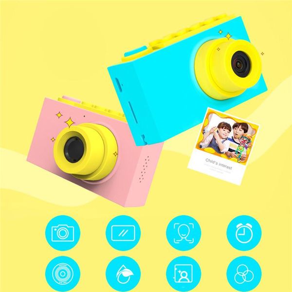 

8.0mp mini digital camera 2 inch cartoon cute toys children birthday gift 1080p toddler camcorders