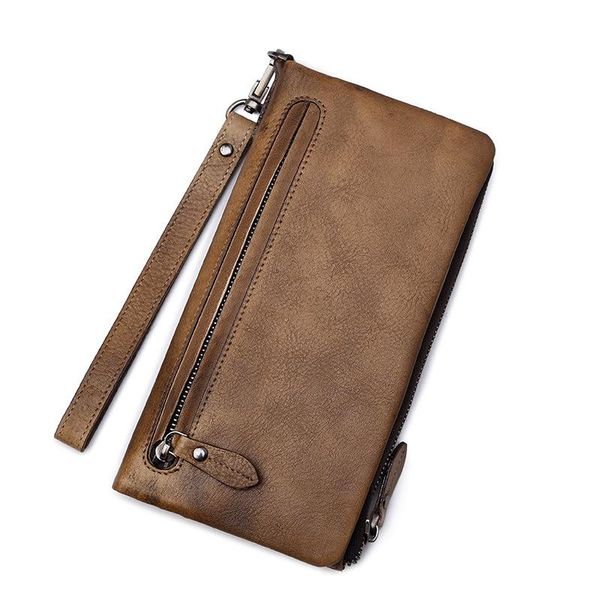 

wallets clutch male wallet men genuine leather wristlet bags coin purse men's real, Red;black