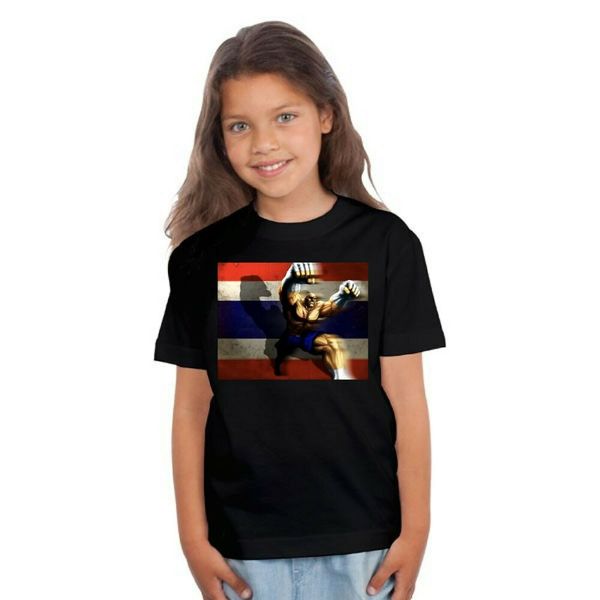 

sagat t-shirt playstation xbox video game, White;black
