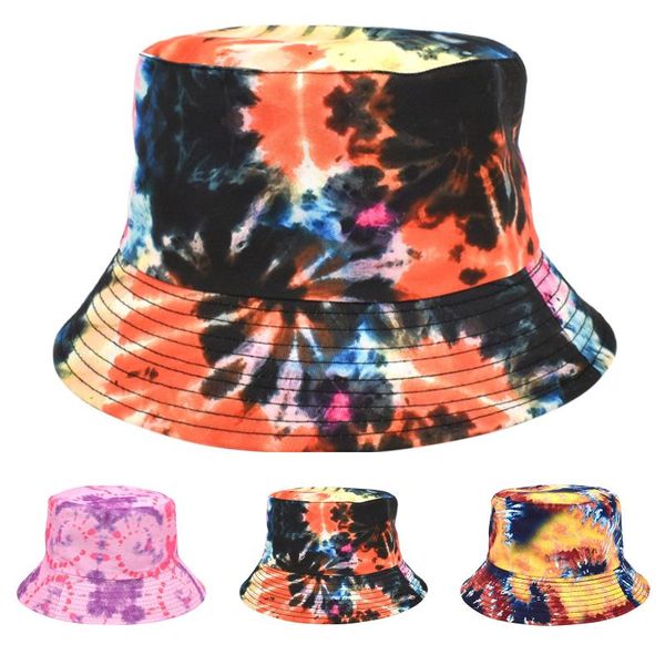 

wide brim hats galaxy fisherman's hat women street pure cotton basin cross-border e-commerce double-sided sunshade bucket, Blue;gray