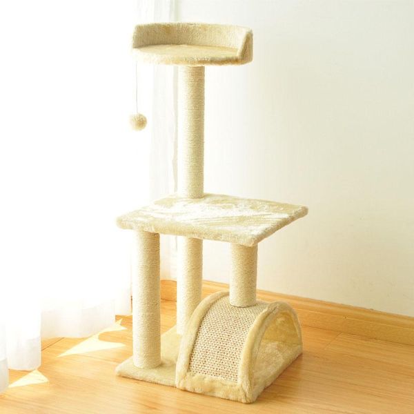 

cat furniture & scratchers wooden house climbing frame scratching mat wood ladder play rascador para gatos climb qjj60mzp