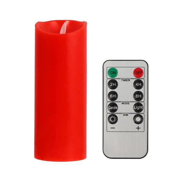 

candles 1 set red led candle lamps smokeless decor with remote controller