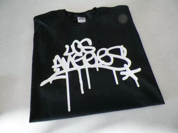 

los angeles drip tag graffiti hand style cali california t shirt, White;black