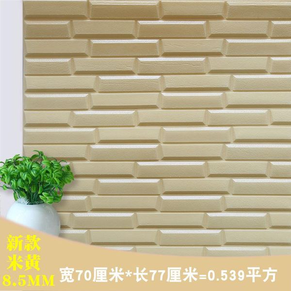 

wallpapers 77 * 70cm 3d self-adhesive stereo wall stickers wallpaper waterproof tv background living room decoration