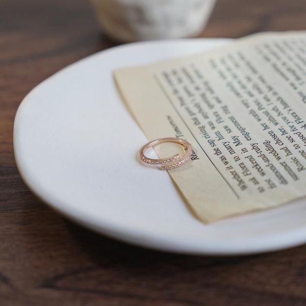 

cluster rings 2021 metal gold irregular rhinestone adjustable minimalist open fingers for women men party jewelry gifts, Golden;silver