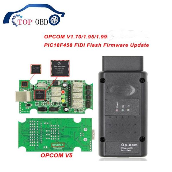 

code readers & scan tools opcom v5 for op com 1.70 flash firmware update op-com 1.95 pic18f458 ftdi can bus obd obd2 scanner car auto d