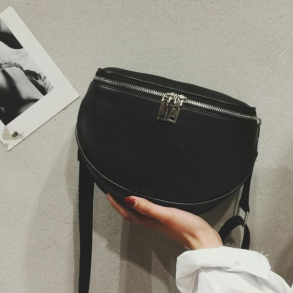 

pu leather waist casual bag belt shoulder zipper crossbody chest