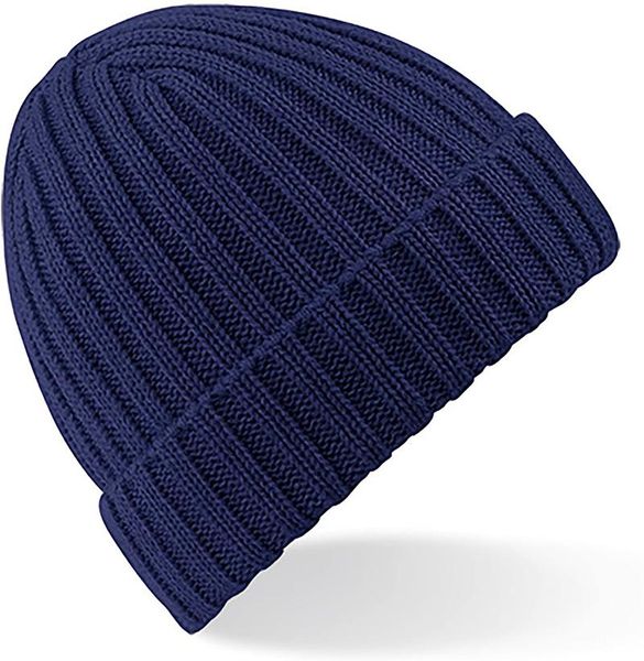 

berets winter thick ribbed beanie, Blue;gray