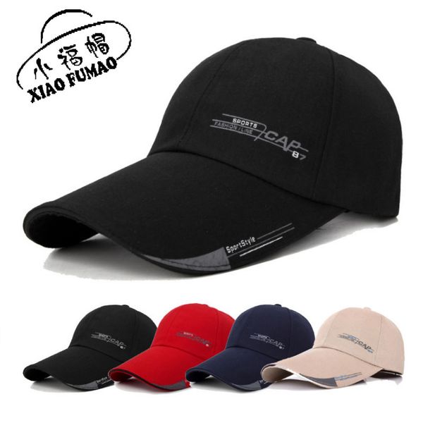

ball caps 2021 extended brim baseball outdoor men's fishing sunscreen sports cap, Blue;gray