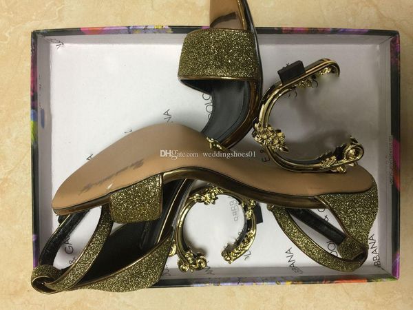 

high heels sandals for woman, genuine leather shoes dressing pumps with d baroque & g sculpted heel shoe, Black